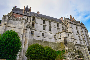 Fototapeta na wymiar Lateral del chateau de Chateaudun