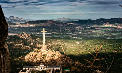Monumental complex of the valley of the fallen, Madrid, Spain - obrazy, fototapety, plakaty