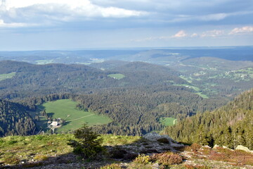 Fototapeta na wymiar Blick vom Feldberg auf den Schwarzwald