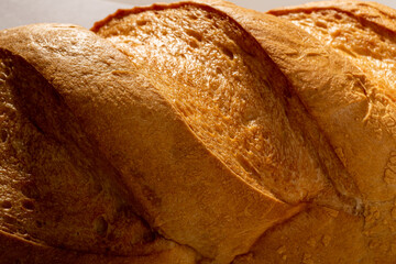 fresh delicious white loaf for Breakfast