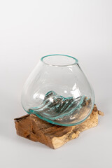 A flowerpot, flower pot, planter, plant pot. Ceramic small vase for flowers and plants