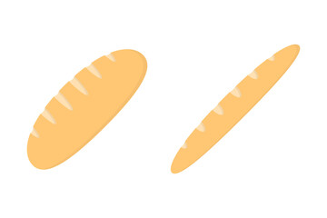 Bread icons flat style. Vector eps10