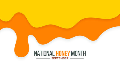 Vector illustration on the theme of National Honey month observed each year during September.