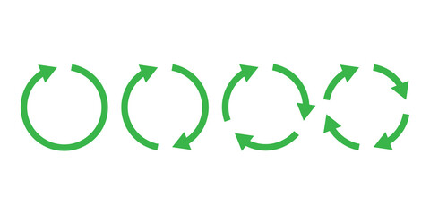 Recycle icon  set simple design