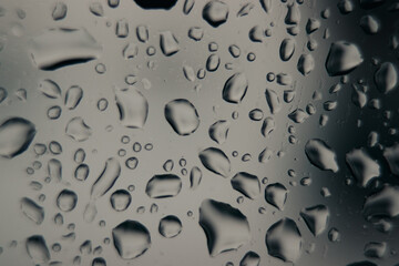 water drops on a window