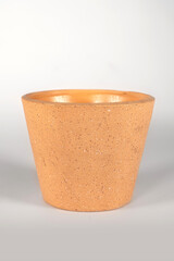 A flowerpot, flower pot, planter, plant pot. Ceramic small vase for flowers and plants