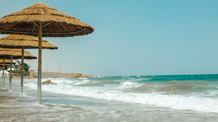 umbrellas on the beach