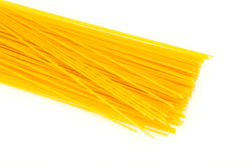 Dry raw spaghetti for bowling
