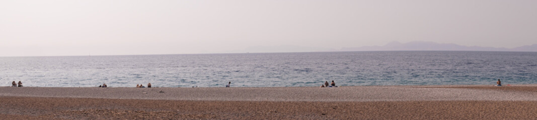 Fototapeta na wymiar Panoramique Plage Héraklion Grèce