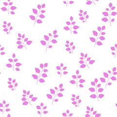 Texture with flowers and plants. Floral ornament. Original flowers vector pattern.