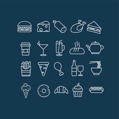 Collection of food and drink