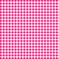 Pink and white pattern. Texture from squares for - plaid, tablecloths, clothes, shirts, dresses, paper and other textile products.