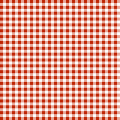 Red and white pattern. Texture from squares for - plaid, tablecloths, clothes, shirts, dresses, paper and other textile products.