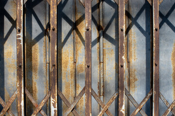 old iron door rusted