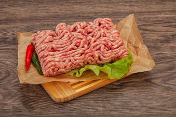 Raw Minced pork meat for cooking