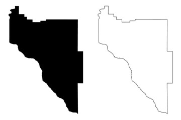 Canyon County, Idaho (U.S. county, United States of America, USA, U.S., US) map vector illustration, scribble sketch Canyon map