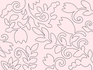 illustration background in pastel colors abstract flowers