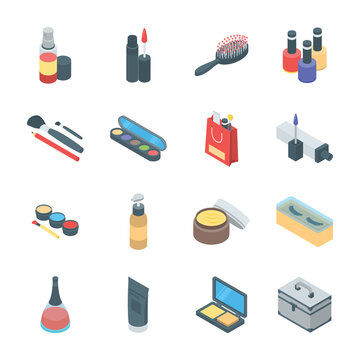 
Beauty Products and Cosmetics Icons 
