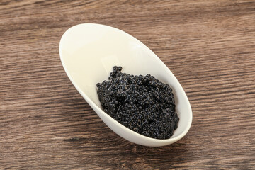 Luxury strugeon fish black caviar