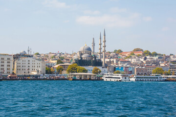 Yeni Camii New Mosque in Eminonu in the Fatih district of European Istanbul