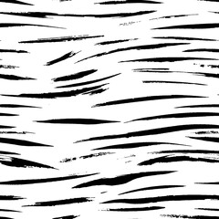 Black and White Safari pattern background, tiger or cheetah panther animal skin print, vector seamless design. African safari leopard animal fur pattern with black spots background, modern decoration