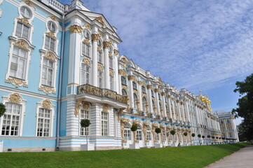 Fototapeta na wymiar Tsarkoe Tselo Palais Saint Pétersbourg Russie