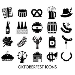 Collection of oktoberfest icons