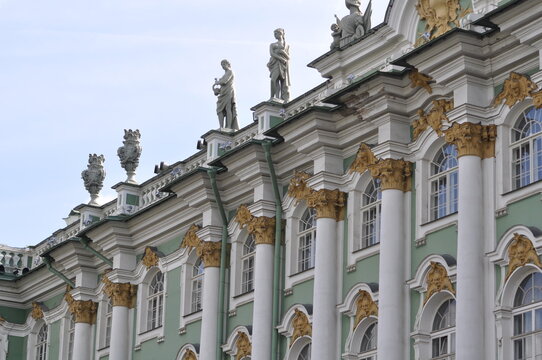 Saint-P&eacute;tersbourg Russie Palais Ermitage Fa&ccedil;ade