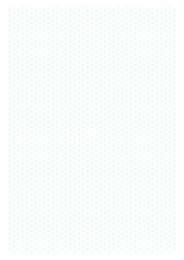 Sheet of blue isometric dots on a white background. Perfect for sketches planner, notebook, school, print. A4 sheet proportion.