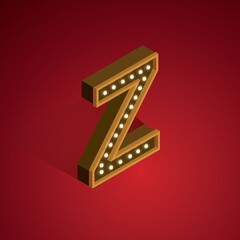 Isometric alphabet Z