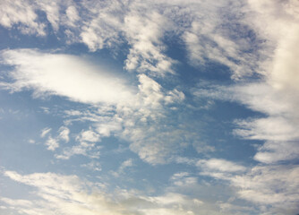 Blue sky and cloud background