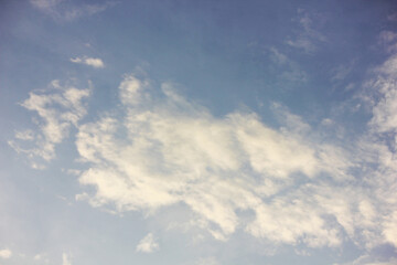 Blue sky and cloud background