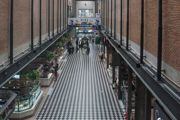 Hallway in a shopping mall