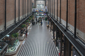 Hallway in a shopping mall