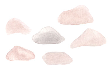 Watercolor stones