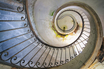 old spiral staircase
