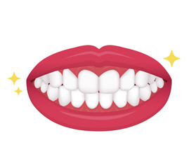 Dental braces vector illustration / no text