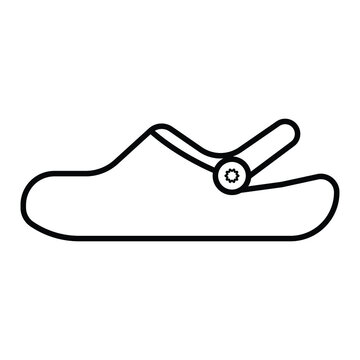 slippers icon vector illustration photo