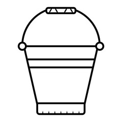 Bucket icon vector illustration photo