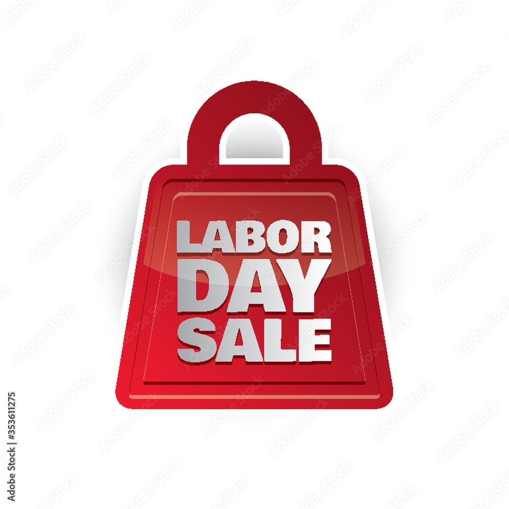 Poster Labor day sale label