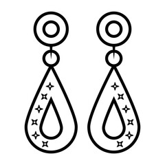 earrings icon vector illustration photo