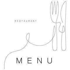 Restaurant menu design vector illustration - obrazy, fototapety, plakaty