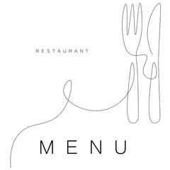 Fotobehang Restaurant menu design vector illustration © Keya