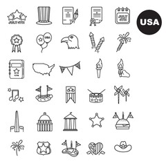 USA icons