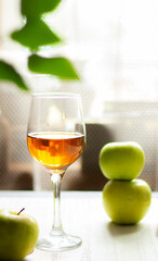 Refreshing Apple cider. Apple beer, juice, vinegar.