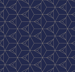 Vector seamless geometric pattern. Gold linear pattern. Wallpapers for your design.