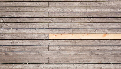 Holzlatten. Holzsteg Plattform. Wooden slats. Wooden boardwalk platform.