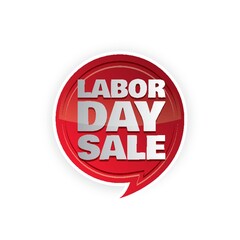 Labor day sale label