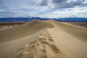 mesquite flat sand dunes in death valley national park in california, usa