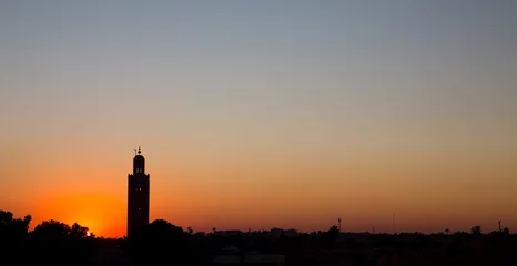 Fotobehang Marrakesh sunset © F.C.G.